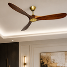 Punkh PS-03 Gold motor ceiling fan installed — warm luxury ceiling fan Pakistan, Punkh Studio Sardar & Co