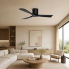 Punkh PS-04 modern ceiling fan all-Black installed in interior Pakistan — 60 inch dark ceiling fan, Sardar & Co Rawalpindi