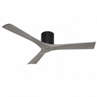 Punkh PS-06 black ceiling fan Black motor Gray Wood blades — 60 inch premium fan Pakistan, Punkh Studio Sardar & Co
