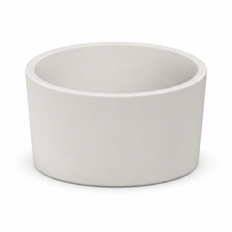 Scarabeo Bucket countertop wash basin Pearl — iridescent off-white Pakistan, Sardar & Co