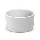 Scarabeo Bucket countertop washbasin White 42cm — circular lay-on basin Pakistan, Sardar & Co