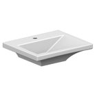 Scarabeo Butterfly 50 wash basin White — enamelled chrome steel 505mm Pakistan, Sardar & Co