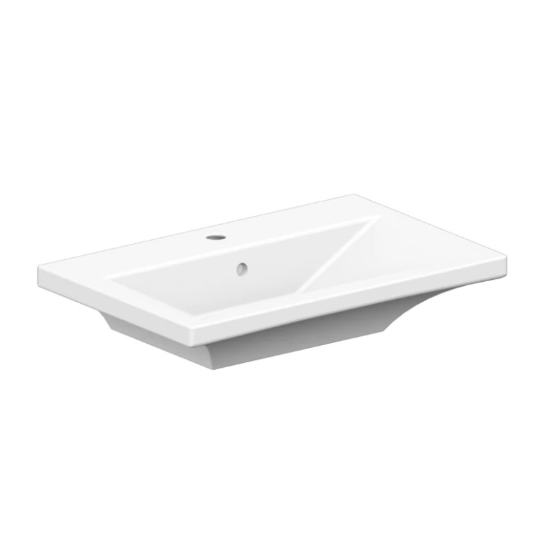 Scarabeo Butterfly 70 wash basin White 700mm — enamelled chrome steel Pakistan, Sardar & Co