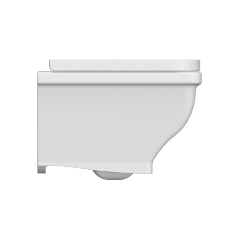 Scarabeo Butterfly wall mount WC side view 520x360mm — wall hung WC Pakistan, Sardar & Co Rawalpindi