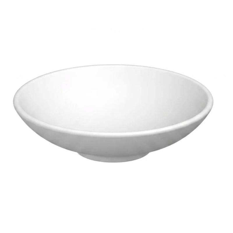 Scarabeo Cup countertop wash basin White Ø450mm 110mm — circular bowl Pakistan, Sardar & Co