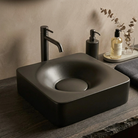 Scarabeo Fuji 50 over counter wash basin Pakistan installed on vanity — 500mm 9 colours, Sardar & Co Rawalpindi