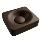 Scarabeo Fuji 50 over counter wash basin Matt Tobacco 500mm — warm dark brown Pakistan, Sardar & Co