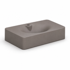 Scarabeo Fuji 70 wall mounted lay-on basin Matt Tobacco 710mm — warm dark brown Pakistan, Sardar & Co