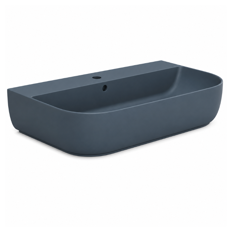 Scarabeo Glam slim washbasin Matt Ocean 550mm — teal matte Pakistan, Sardar & Co