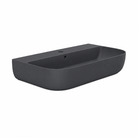 Scarabeo Glam thin edge washbasin Matt Night 750mm — matte black Pakistan, Sardar & Co