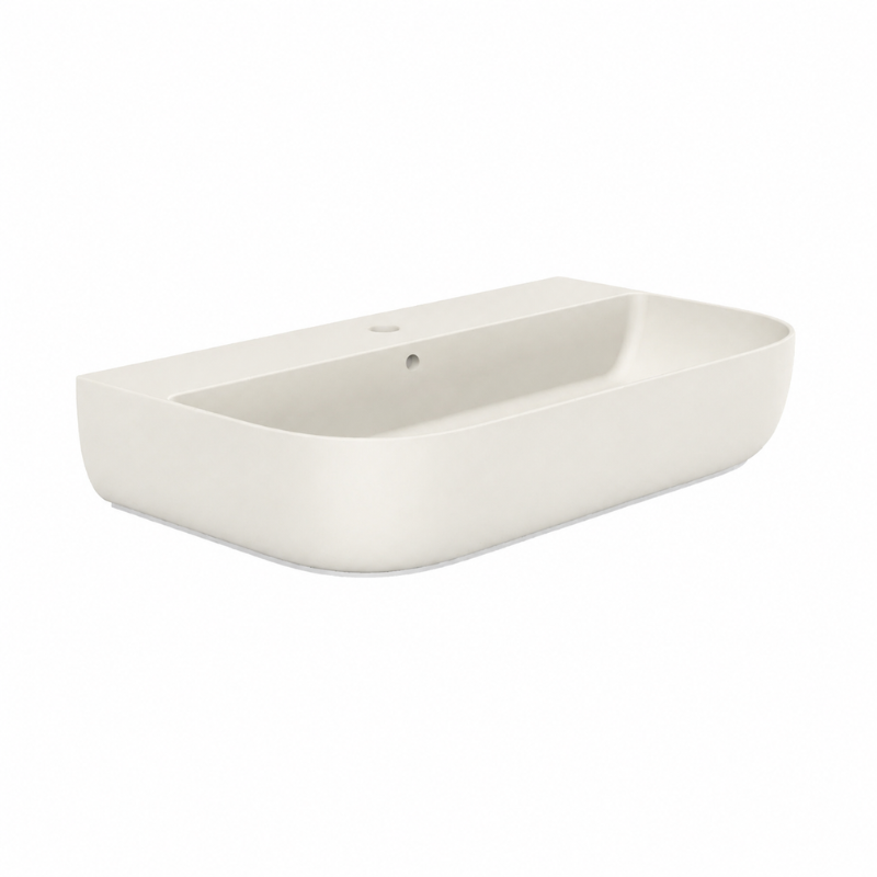 Scarabeo Glam thin edge washbasin Pearl 750mm — iridescent off-white Pakistan, Sardar & Co