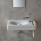 Scarabeo Hung narrow washbasin Pakistan 600mm 220mm depth installed — wall mounted, Sardar & Co Rawalpindi