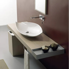 Scarabeo Kong 70 Italian washbasin Pakistan 720mm countertop installed — Civita Castellana CE certified, Sardar & Co Rawalpindi