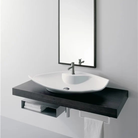 Scarabeo Kong 70R luxury wash basin Pakistan 720mm countertop installed — CE certified, Sardar & Co Rawalpindi