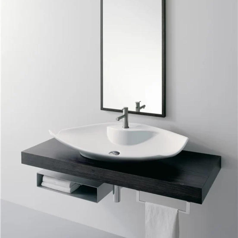 Scarabeo Kong 70R luxury wash basin Pakistan 720mm countertop installed — CE certified, Sardar & Co Rawalpindi