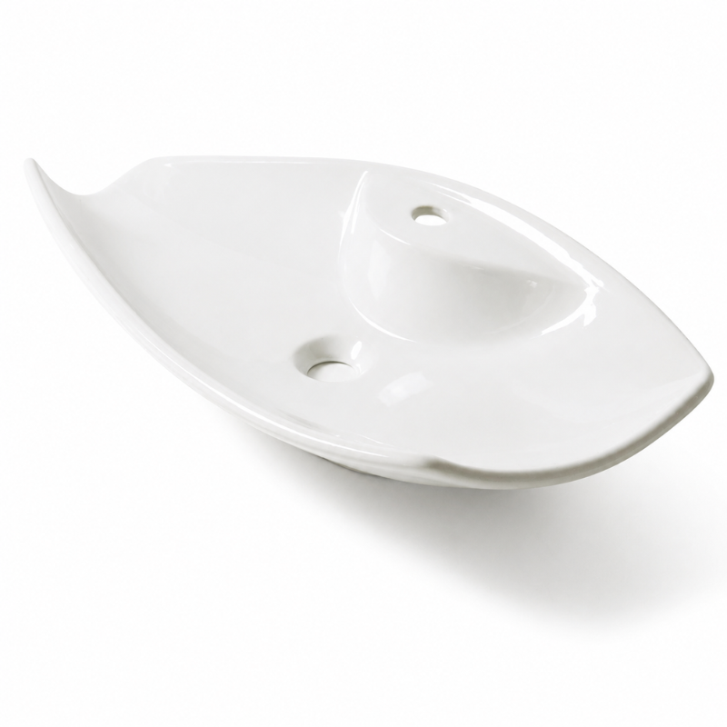 Scarabeo Kong 70R luxury wash basin Pakistan 720x370mm white — Braconi Calisti design, Sardar & Co