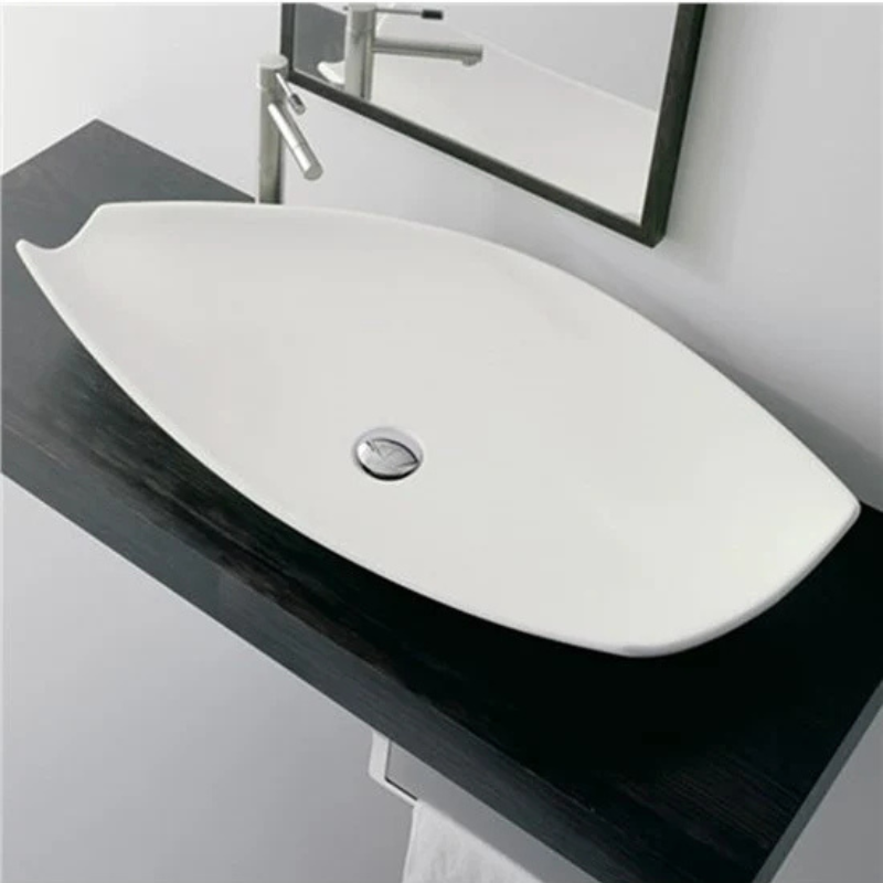 Scarabeo Kong 90 premium wash basin Pakistan 900mm countertop installed — CE certified, Sardar & Co Rawalpindi