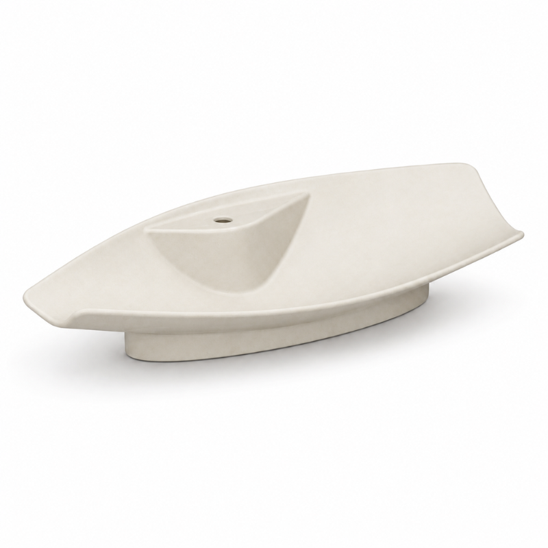 Scarabeo Kong 90R high quality washbasin Pearl 900mm — iridescent off-white Pakistan, Sardar & Co