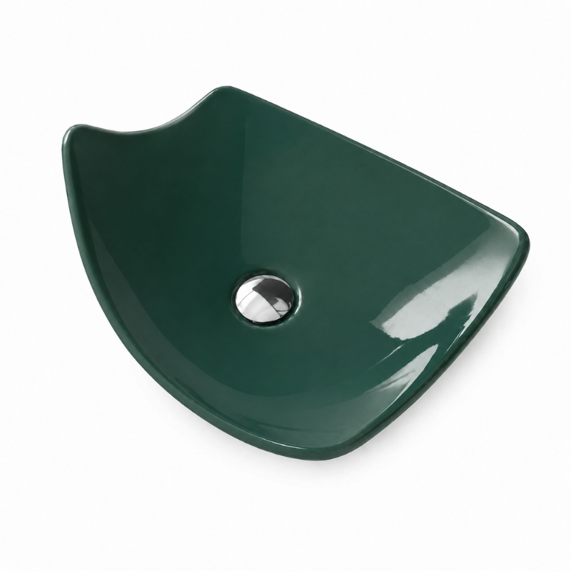 Scarabeo Kong modern washbasin Glossy Musk — warm nude gloss Pakistan, Sardar & Co