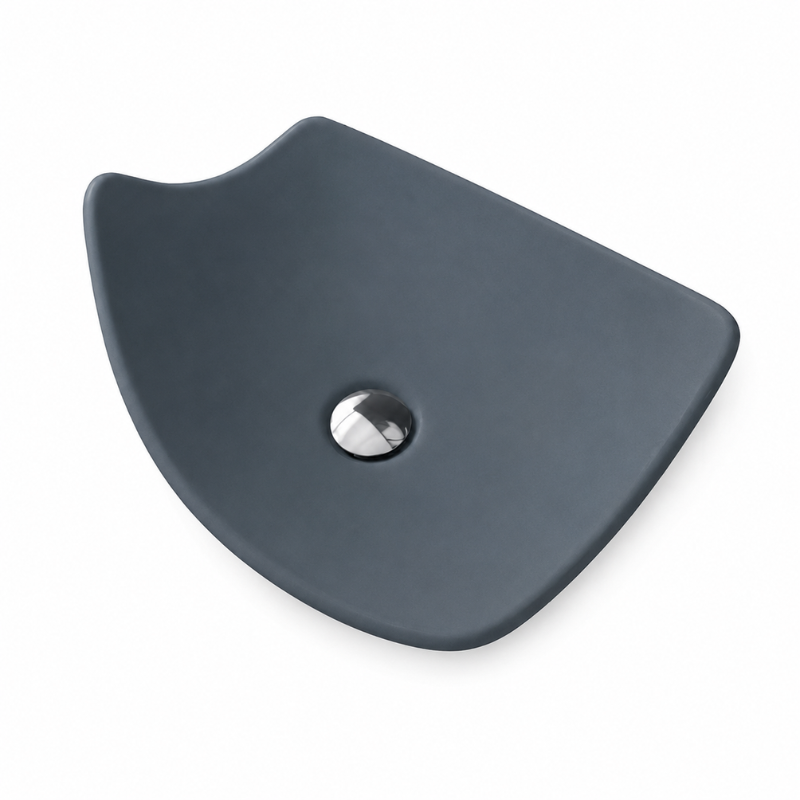 Scarabeo Kong modern washbasin Matt Ocean — teal matte contemporary Pakistan, Sardar & Co