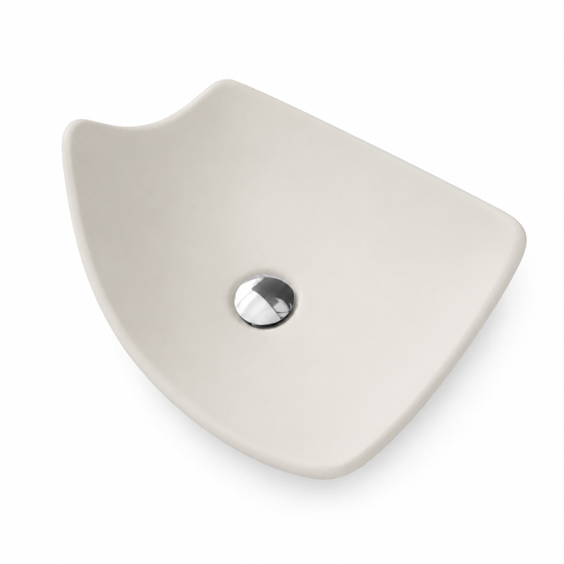 Scarabeo Kong modern washbasin Pearl — iridescent off-white Pakistan, Sardar & Co