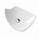 Scarabeo Kong modern washbasin Pakistan angle view — Civita Castellana ceramic 9 colours, Sardar & Co