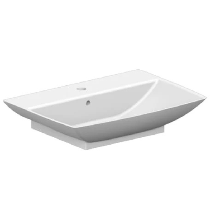 Scarabeo Kylis  washbasin White 620mm — dark floral basin Pakistan, Sardar & Co