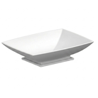 Scarabeo Kylis patterned washbasin White 630mm rectangular — Italian ceramic Pakistan, Sardar & Co