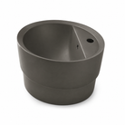 Scarabeo Matty Oval built in washbasin in a Ardesia finish