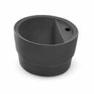 Scarabeo Matty Oval built in washbasin in a Matt Night finish