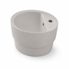 Scarabeo Matty Oval built in washbasin in a Matt Sand finish