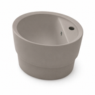 Scarabeo Matty Oval built in washbasin in a Matt Tobacco finish