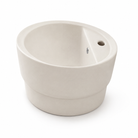 Scarabeo Matty Oval built in washbasin in a Pearl finish
