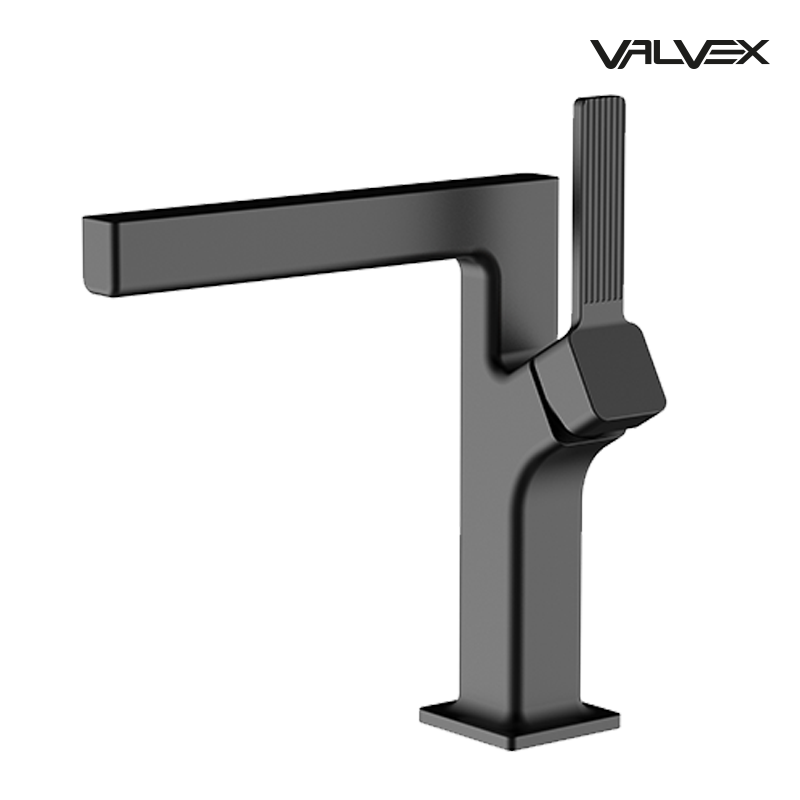 Valvex ALIBI one-hole basin mixer in Black — single lever washbasin tap, Sardar & Co Pakistan
