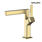 Valvex ALIBI one-hole basin mixer in Brushed Gold — single lever washbasin tap, Sardar & Co Pakistan