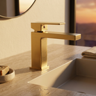 Valvex ARS freestanding basin tap installed on statement washbasin, Sardar & Co Rawalpindi