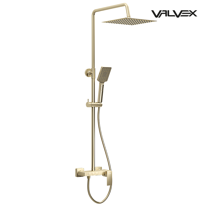 Valvex ARS 3-function shower column in Brushed Gold, Sardar & Co Pakistan