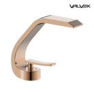 Valvex ASSO one-hole basin mixer in Satin Copper — compact washbasin tap, Sardar & Co Pakistan