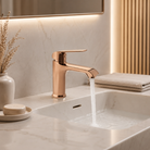 Valvex Aurora basin mixer with pop-up drain installed on washbasin, Sardar & Co Rawalpindi