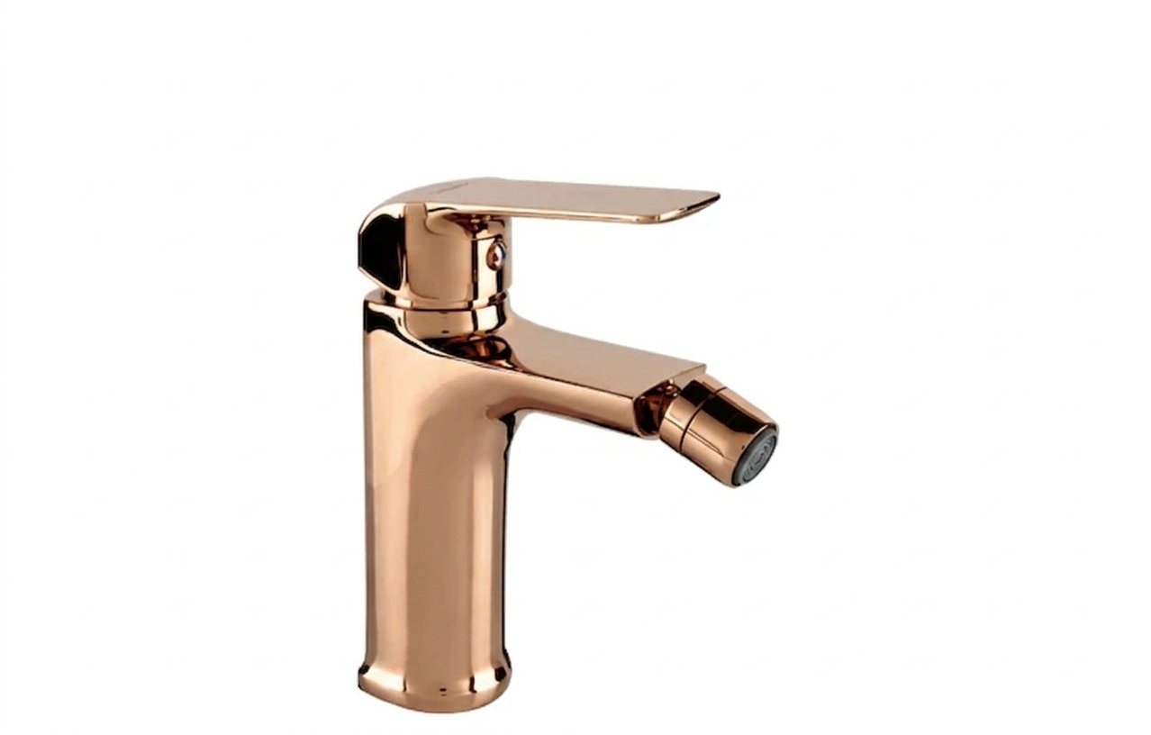 Valvex Aurora Rose Gold  bidet mixer with manual pop-up drain, Sardar & Co Pakistan
