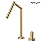 Valvex AVOLA 2-hole basin mixer in Brushed Gold — single lever with fixed spout, Sardar & Co Pakistan