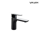 Valvex DALI basin mixer in Black/Chrome with pop-up drain, Sardar & Co Pakistan