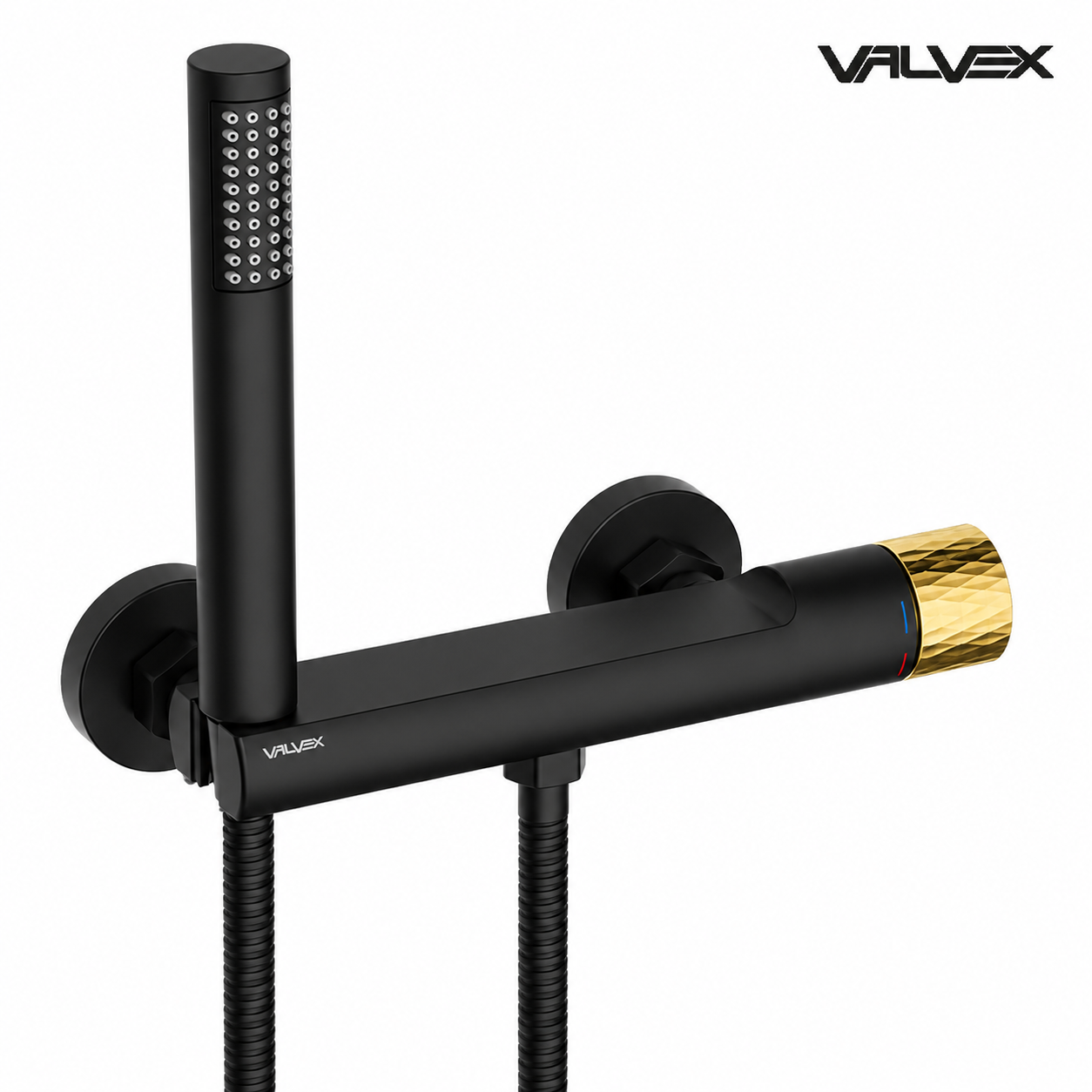 Valvex DECOR shower faucet set in Black/Gold, Sardar & Co Pakistan