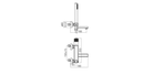 Technical dimensions for Valvex DECOR shower faucet set, Sardar & Co Pakistan