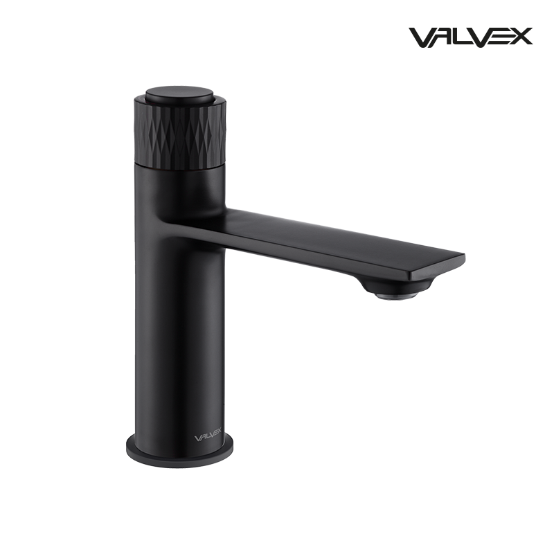 Valvex DECOR standing basin tap in Black, Sardar & Co Pakistan