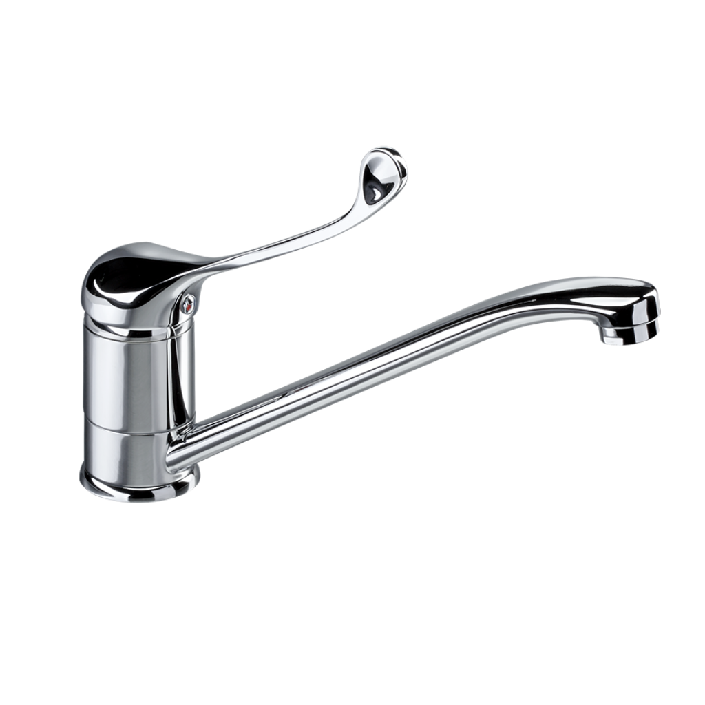 Valvex elbow-operated washbasin tap in Chrome, hands-free hygiene design, Sardar & Co Pakistan