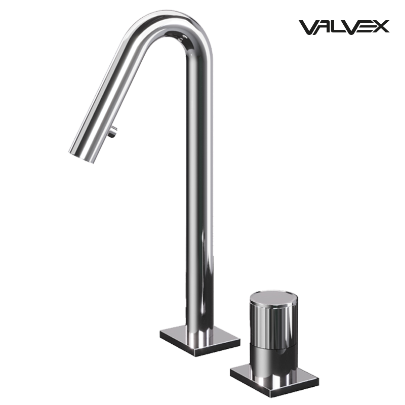 Valvex ENKO 2-hole basin mixer in Chrome — widespread washbasin tap, Sardar & Co Pakistan