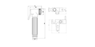 Technical dimensions for Valvex Fresco bidet spray set, Sardar & Co Pakistan