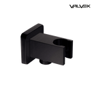 Valvex Kvadro Plus wall supply elbow in Black — square-design connector, Sardar & Co Pakistan