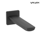 Valvex Kvadro wall-mounted bathtub spout in Black, Sardar & Co Pakistan